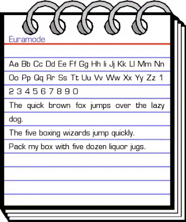 Euramode Regular animated font preview
