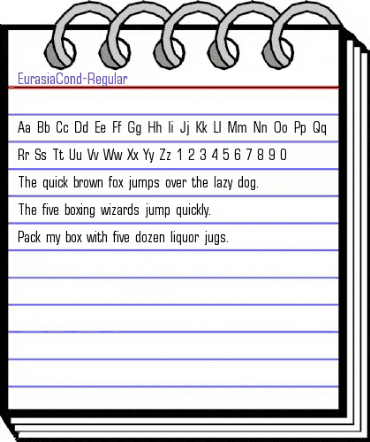 EurasiaCond Regular animated font preview EurasiaCond Regular animated font preview