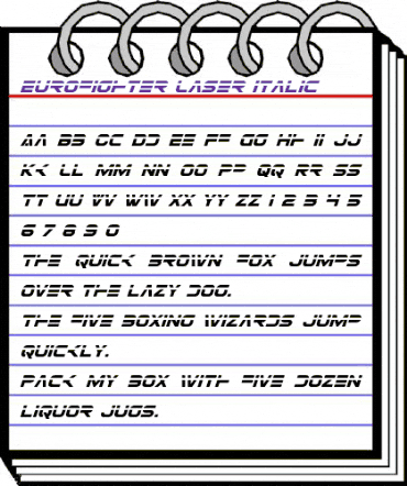 Eurofighter Laser Italic Italic animated font preview Eurofighter Laser Italic Italic animated font preview