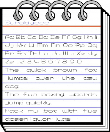 Eurolayeee Regular animated font preview Eurolayeee Regular animated font preview