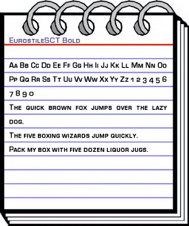 EurostileSCT Bold animated font preview EurostileSCT Bold animated font preview