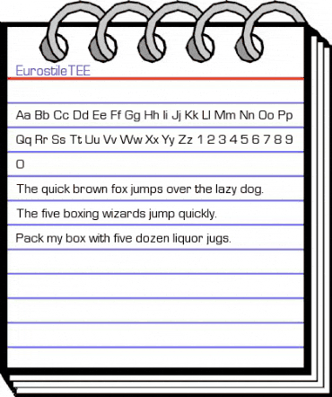 EurostileTEE Regular animated font preview EurostileTEE Regular animated font preview