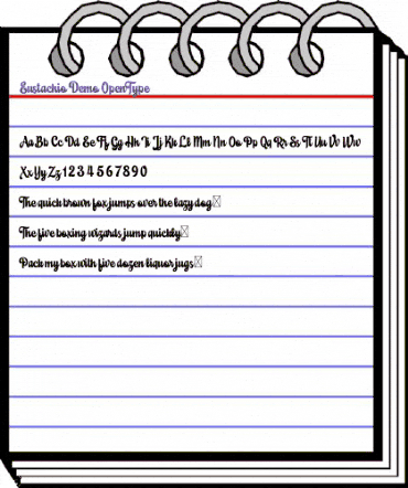 Eustachio Demo Regular animated font preview