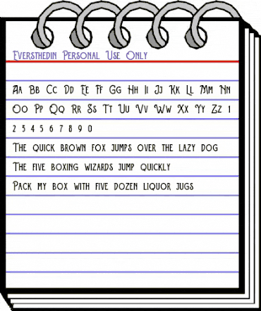 Eversthedin Regular animated font preview Eversthedin Regular animated font preview