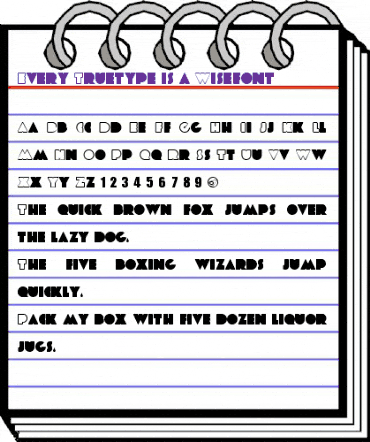 ETIAW Every Truetype is a Wisefont animated font preview