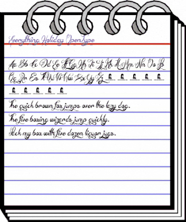 Everything Holiday Regular animated font preview Everything Holiday Regular animated font preview