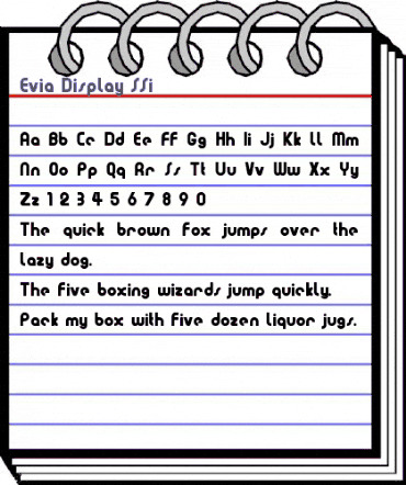 Evia Display SSi Regular animated font preview