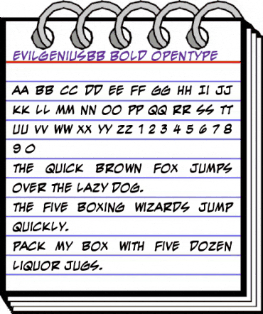 EvilGenius BB Bold animated font preview EvilGenius BB Bold animated font preview