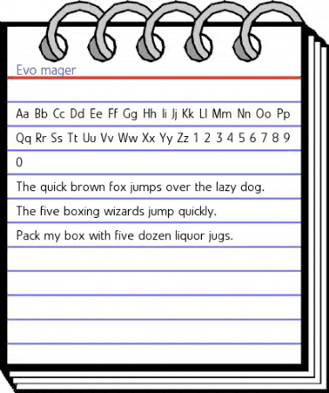 Evo BQ Regular animated font preview Evo BQ Regular animated font preview