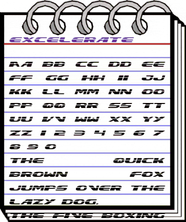 Excelerate Expanded animated font preview Excelerate Expanded animated font preview