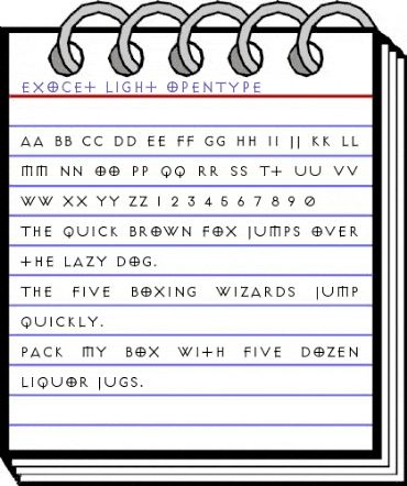 Exocet-Light Light animated font preview Exocet-Light Light animated font preview