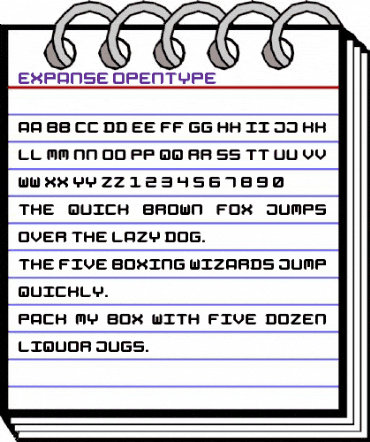 Expanse Regular animated font preview Expanse Regular animated font preview