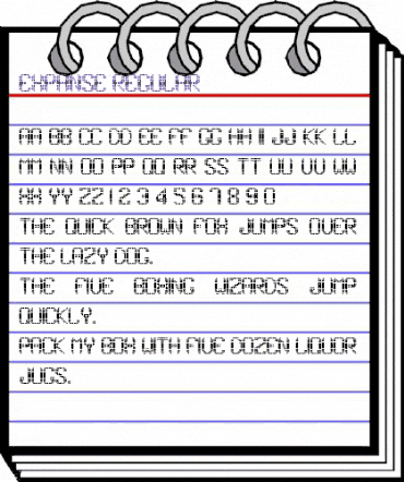 Expanse Regular animated font preview Expanse Regular animated font preview