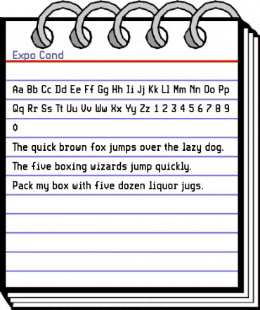 Expo Cond Regular animated font preview Expo Cond Regular animated font preview