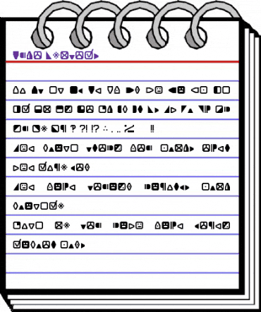 Expo Symbols Regular animated font preview