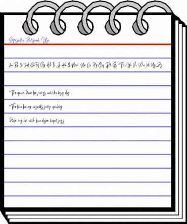 Exposedly Personal Use Regular animated font preview