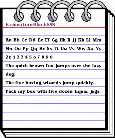 ExpositionBlackSSK Regular animated font preview ExpositionBlackSSK Regular animated font preview
