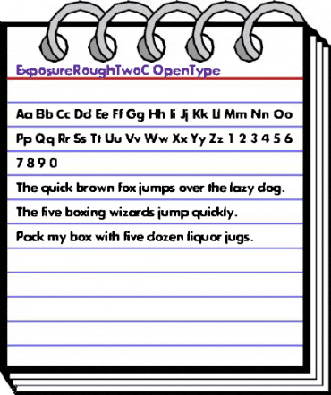 ExposureRoughTwoC Regular animated font preview ExposureRoughTwoC Regular animated font preview