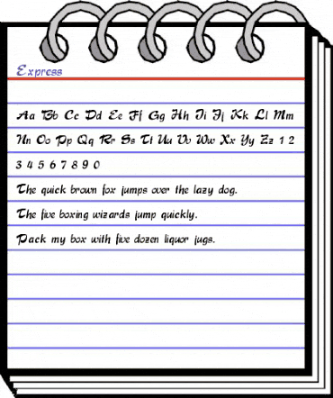 Express Regular animated font preview Express Regular animated font preview