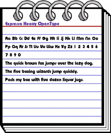 Expressa-Heavy Regular animated font preview Expressa-Heavy Regular animated font preview