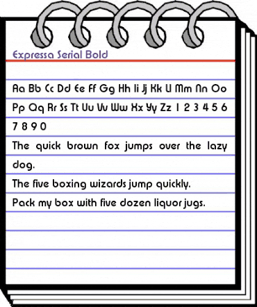 Expressa-Serial Bold animated font preview Expressa-Serial Bold animated font preview