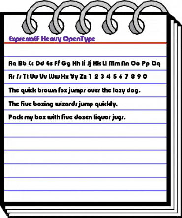 ExpressaEF Heavy animated font preview