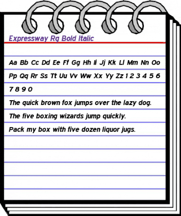 Expressway Bold Italic animated font preview Expressway Bold Italic animated font preview