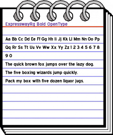 Expressway Rg Bold animated font preview Expressway Rg Bold animated font preview