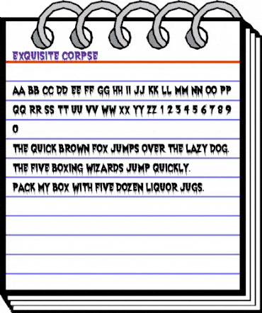 Exquisite Corpse Regular animated font preview Exquisite Corpse Regular animated font preview