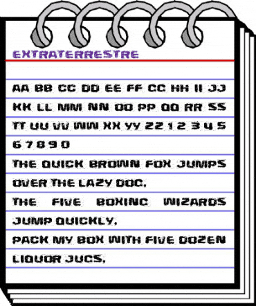 Extraterrestre Regular animated font preview Extraterrestre Regular animated font preview