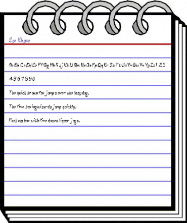 Eye Rhyme Regular animated font preview Eye Rhyme Regular animated font preview