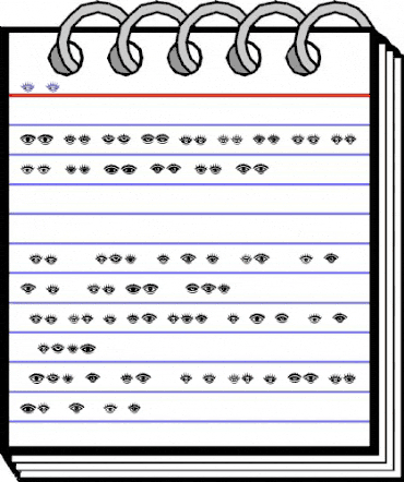 Eyez Regular animated font preview Eyez Regular animated font preview