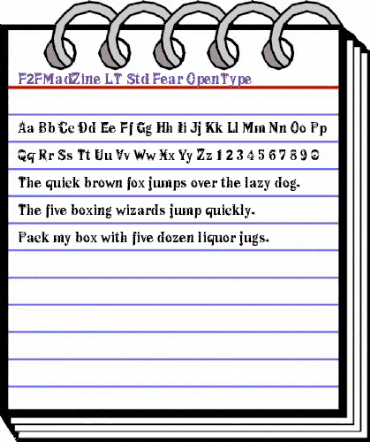 F2FMadZine LT Std Fear Regular animated font preview F2FMadZine LT Std Fear Regular animated font preview