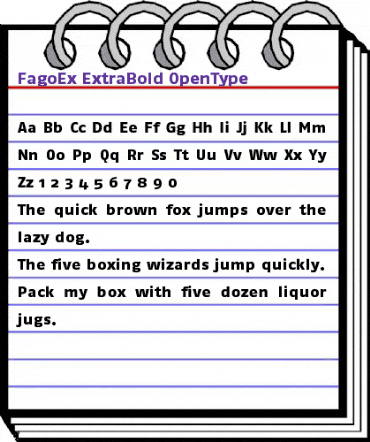 FagoEx ExtraBold animated font preview