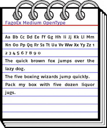 FagoEx Medium animated font preview
