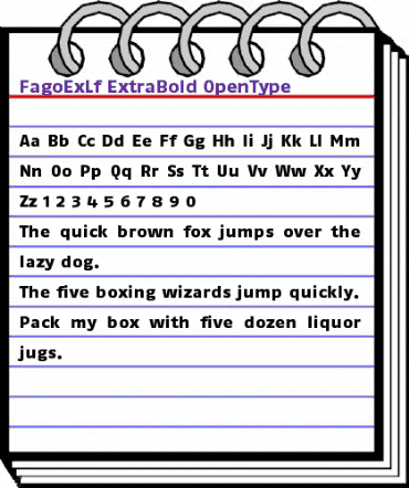FagoExLf ExtraBold animated font preview