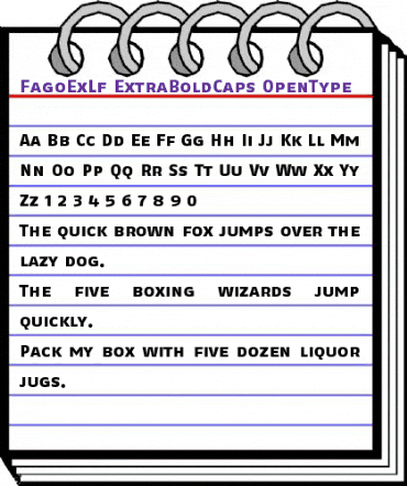 FagoExLf ExtraBoldCaps animated font preview