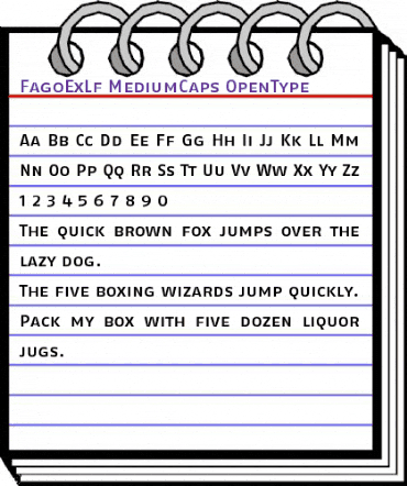 FagoExLf MediumCaps animated font preview