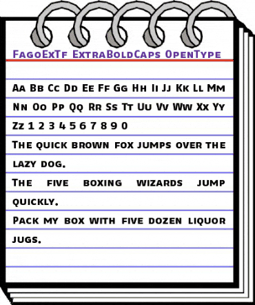 FagoExTf ExtraBoldCaps animated font preview