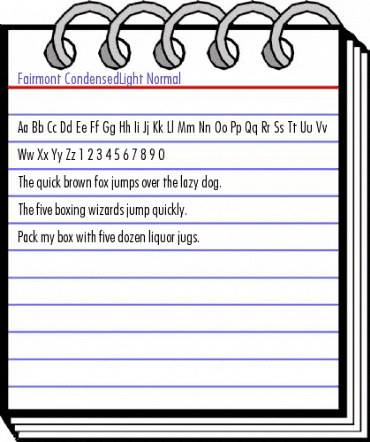 Fairmont-CondensedLight-Normal Regular animated font preview