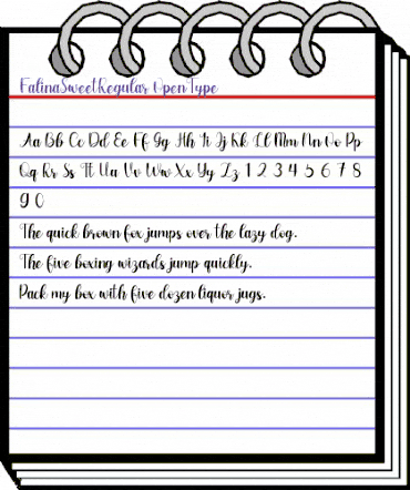 Falina Sweet Regular animated font preview Falina Sweet Regular animated font preview