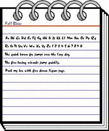 Fall River Regular animated font preview