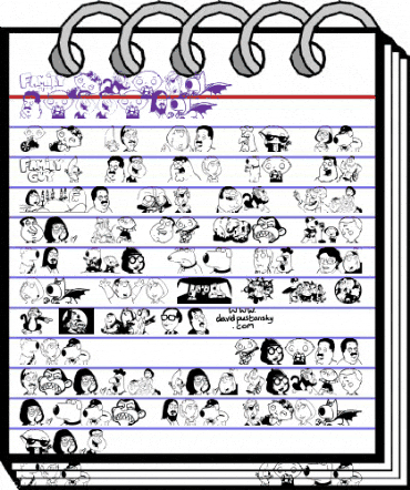 Family Guy Giggity Regular animated font preview