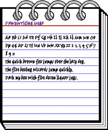 FancyWriting-Mega Regular animated font preview FancyWriting-Mega Regular animated font preview