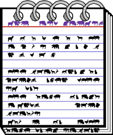 Farm & Wild Animals Regular animated font preview Farm & Wild Animals Regular animated font preview