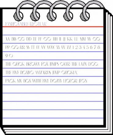 Fashionable Regular animated font preview Fashionable Regular animated font preview