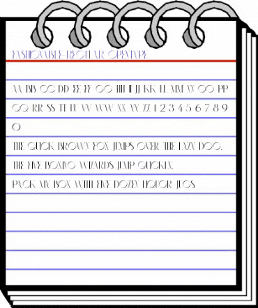 Fashionable Regular animated font preview Fashionable Regular animated font preview