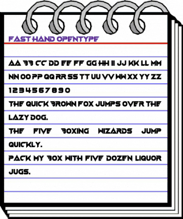 Fast Hand Regular animated font preview
