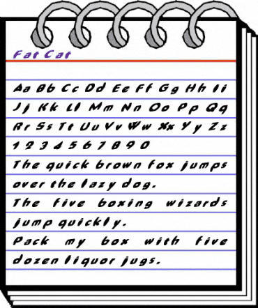 Fat Cat Regular animated font preview