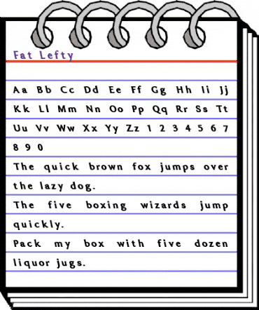 Fat Lefty Normal animated font preview